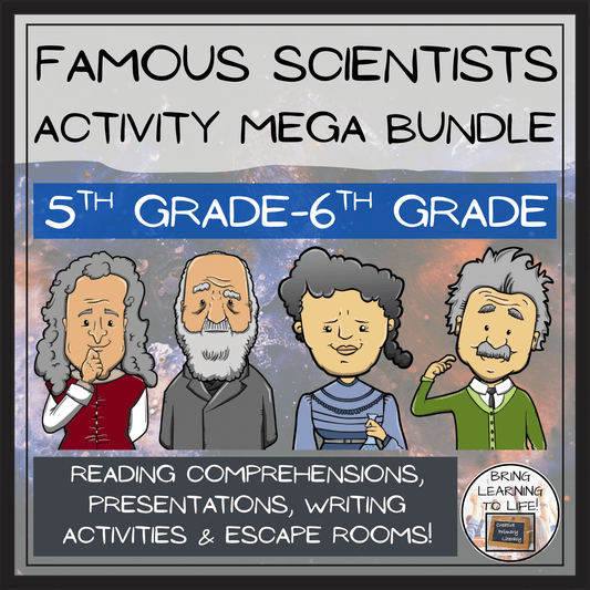 Famous Scientists Mega Bundle of Activities | 5th Grade & 6th Grade
