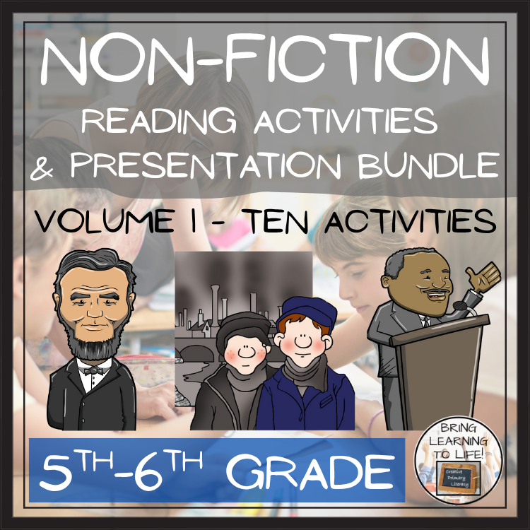 Non-Fiction Close Reading Comprehension Bundle | 5th & 6th Grade