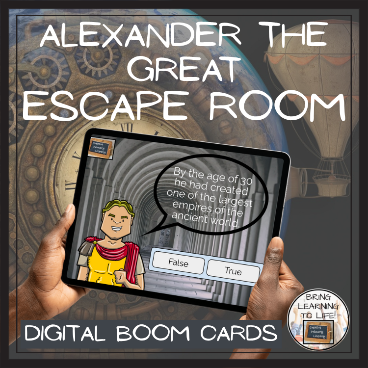 Alexander the Great BOOM Cards Escape Room | Digital ELA Reading Activity
