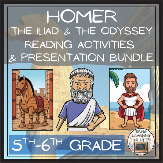 Homer, the Iliad and the Odyssey Close Reading Bundle | 5th Grade & 6th Grade