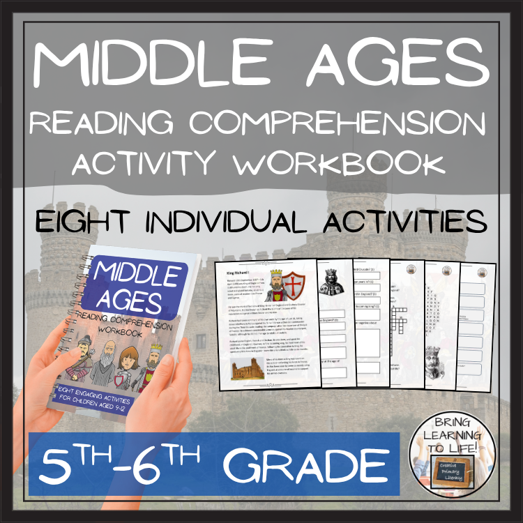 Middle Ages Reading Comprehension Workbook | 5th-6th Grade