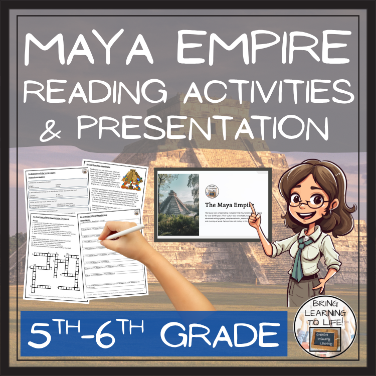 Maya Empire Close Reading Comprehension Activities | 5th Grade & 6th Grade