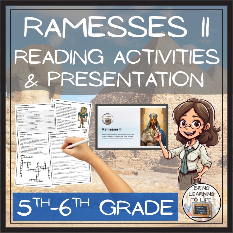 Ramesses II Close Reading Comprehension Activities | 5th Grade & 6th Grade