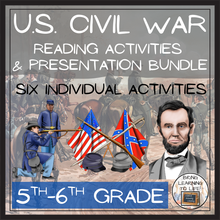 American Civil War Close Reading Activity Bundle | 5th & 6th Grade