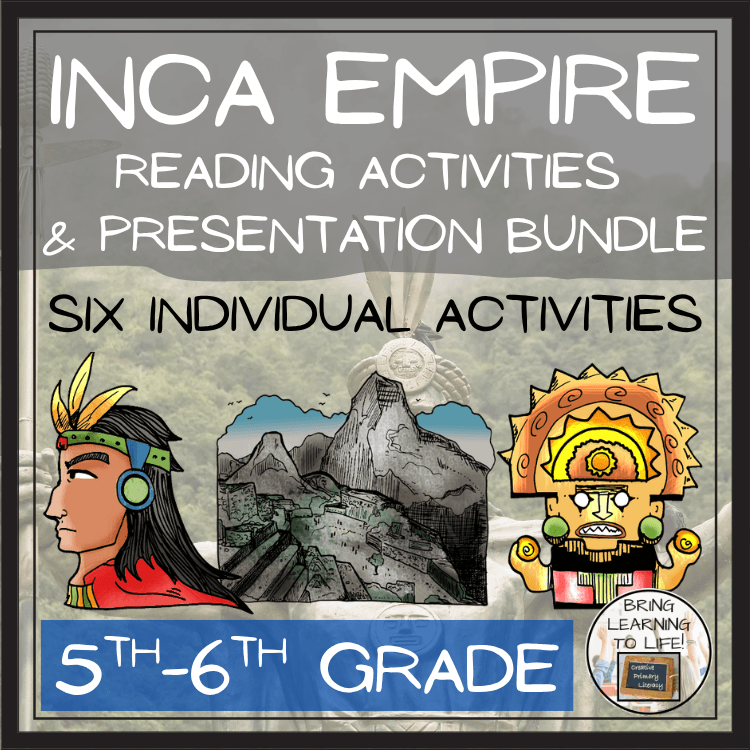 Inca Empire Close Reading Comprehension Bundle | 5th Grade & 6th Grade