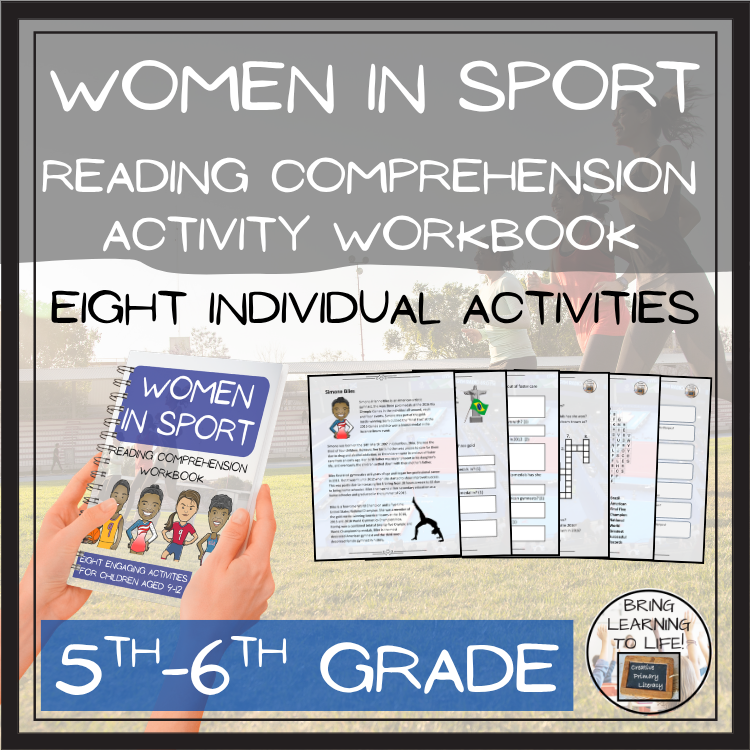 Women in Sport Reading Comprehension Workbook | 5th-6th Grade | Morning Work