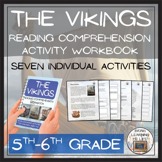 Vikings Reading Comprehension Workbook | 5th-6th Grade