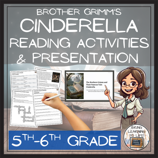 Brothers Grimm's Cinderella Reading Comprehension | 5th Grade & 6th Grade