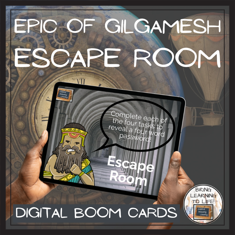 Epic of Gilgamesh BOOM Cards Escape Room | Digital ELA Reading Activity