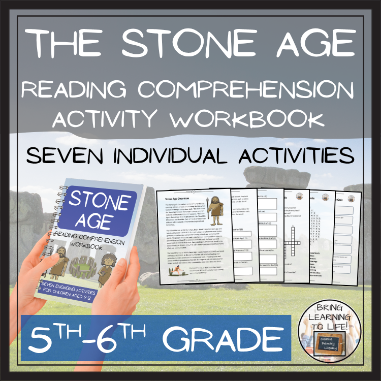 The Stone Age Reading Comprehension Workbook | 5th-6th Grade