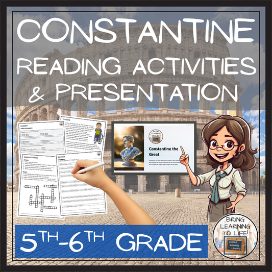 Constantine Close Reading Comprehension Activity | 5th Grade & 6th Grade