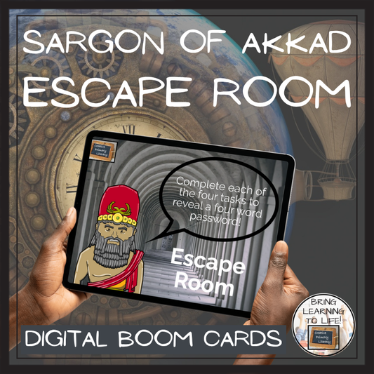 Sargon of Akkad BOOM Cards Escape Room | Digital ELA Reading Activity