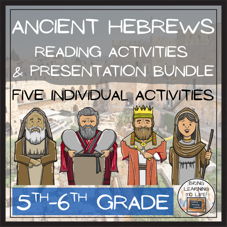 Ancient Hebrews Close Reading Comprehension Bundle | 5th Grade & 6th Grade