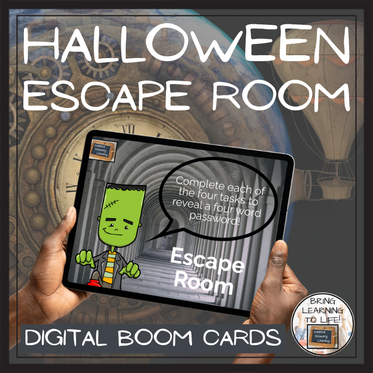 Halloween BOOM Cards Escape Room | Digital ELA Reading Activity