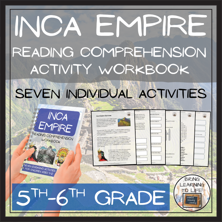 Inca Empire Reading Comprehension Workbook | 5th-6th Grade
