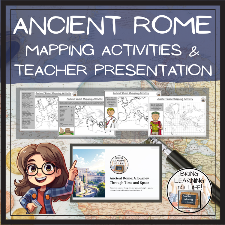 Ancient Rome Map Activity & Teaching Presentation