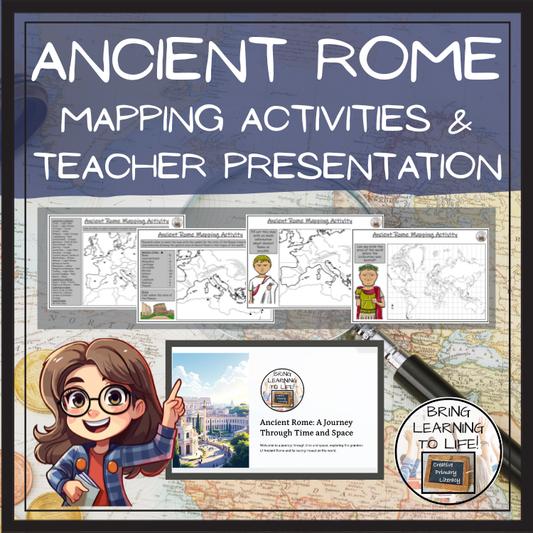 Ancient Rome Map Activity & Teaching Presentation