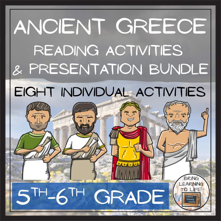 Ancient Greece Close Reading Activity Bundle | 5th Grade & 6th Grade