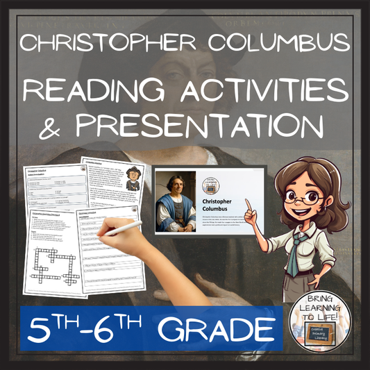 Christopher Columbus Close Reading Comprehension Activity | 5th & 6th Grade