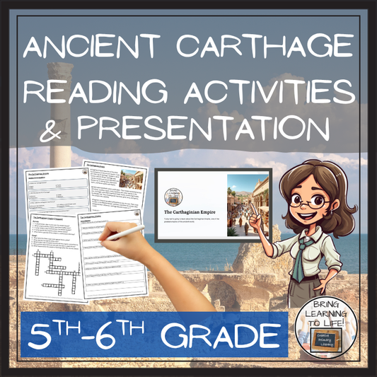 Carthaginian Empire Close Reading Comprehension Activities | 5th & 6th Grade