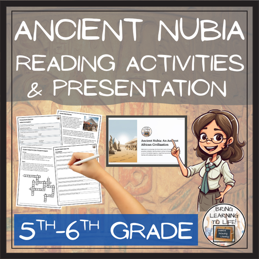 Ancient Nubia Overview Close Reading Comprehension Activities | 5th & 6th Grade
