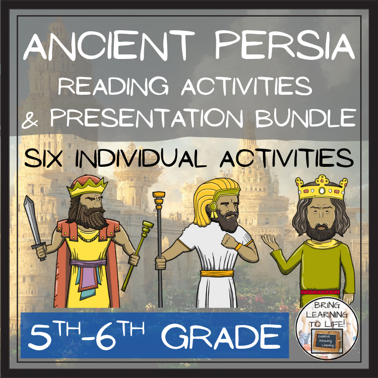 Ancient Persia Close Reading Comprehension Bundle | 5th Grade & 6th Grade