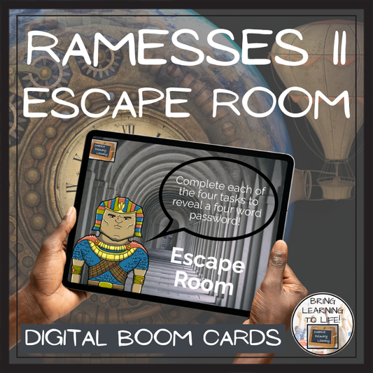 Ramesses II BOOM Cards Escape Room | Digital ELA Reading Activity