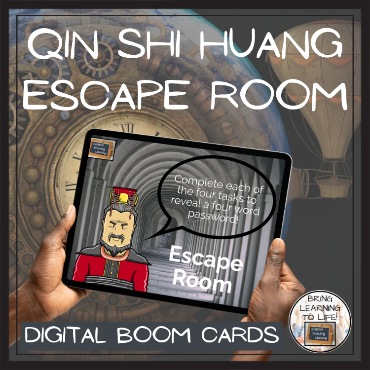 Qin Shi Huang BOOM Cards Escape Room | Digital ELA Reading Activity