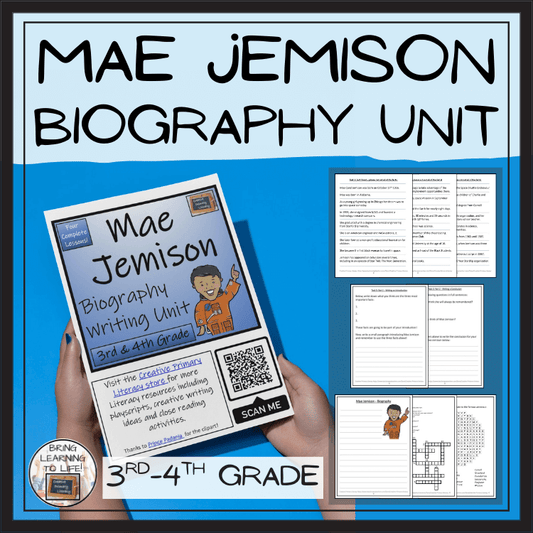 Mae Jemison Biography Project & Writing Unit | 3rd Grade & 4th Grade