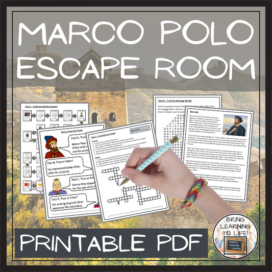 Marco Polo Escape Room | Social Studies & History Activity