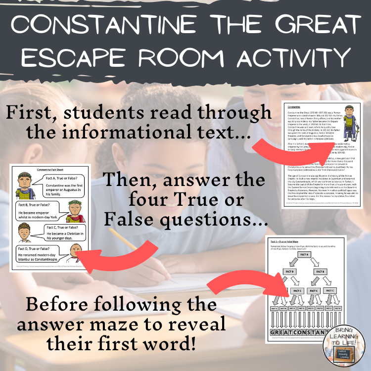 Constantine the Great Escape Room | Social Studies & Ancient History Activity