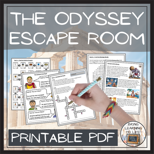 Homer’s The Odyssey Escape Room | Social Studies & Ancient History Activity