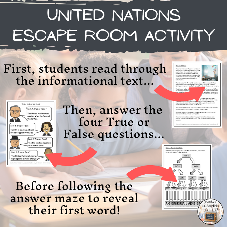 United Nations Escape Room | Social Studies & History Activity