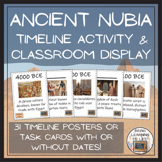 Ancient Nubia Timeline Activity & Classroom Display