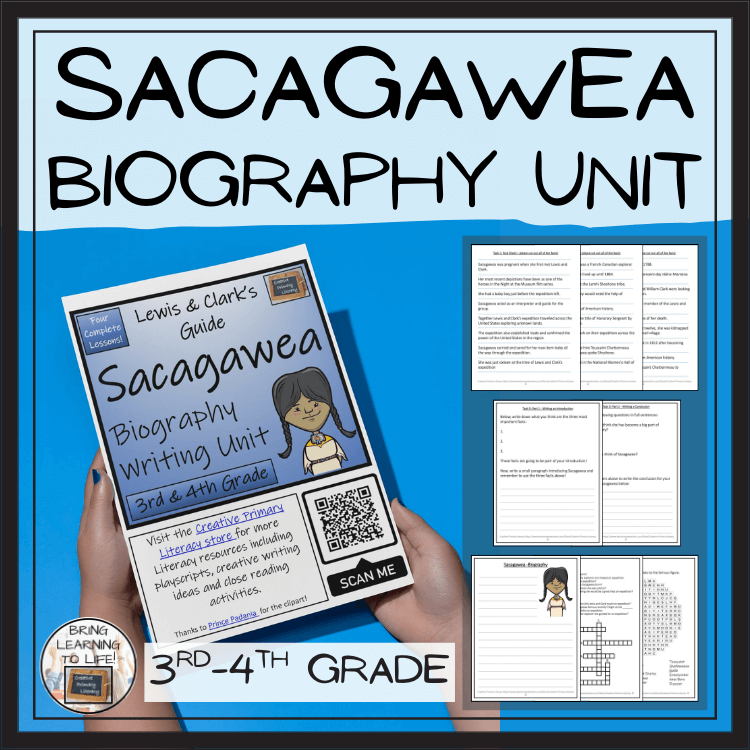 Sacagawea Biography Project & Writing Unit | 3rd Grade & 4th Grade