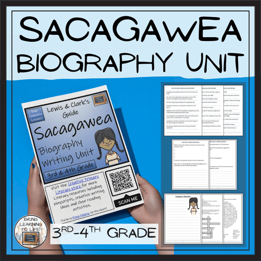 Sacagawea Biography Project & Writing Unit | 3rd Grade & 4th Grade