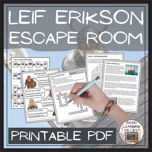 Leif Erikson Escape Room | Social Studies & Middle Ages History Activity