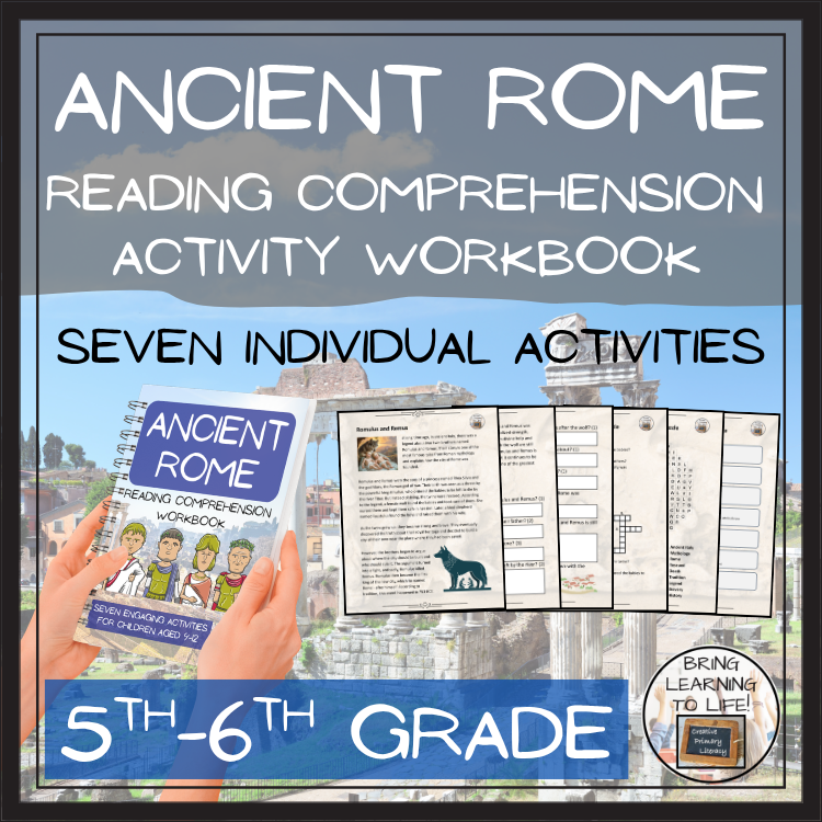 Ancient Rome Reading Comprehension Workbook | 5th-6th Grade