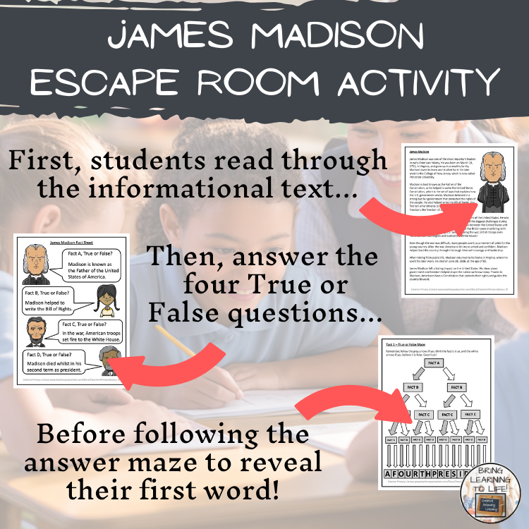 James Madison Escape Room | Social Studies & History Activity
