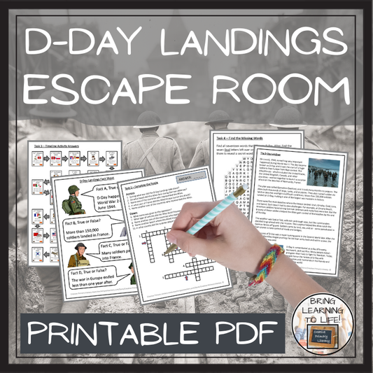 D-Day Landings Escape Room | Social Studies & History Activity