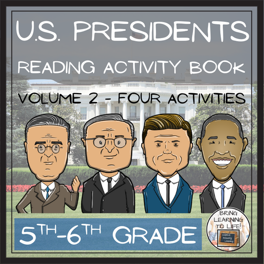 American Presidents Volume 2 Close Reading Comprehension Book | 5th & 6th Grade