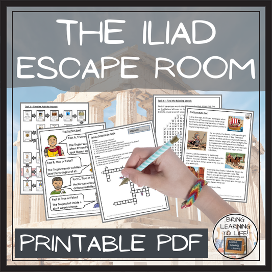 Homer’s The Iliad Escape Room | Social Studies & Ancient History Activity