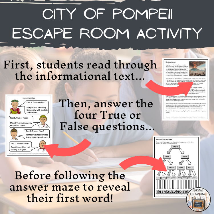 Pompeii Escape Room | Social Studies & Ancient History Activity
