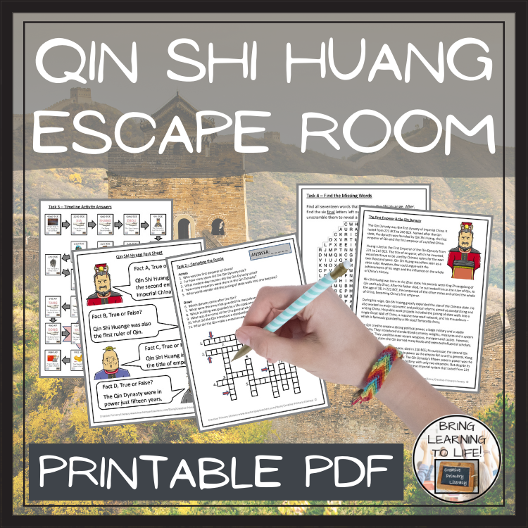 Qin Shi Huang Escape Room | Social Studies & Ancient History Activity