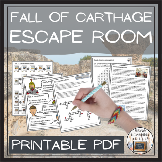 Fall of Carthage Escape Room | Social Studies & Ancient History Activity