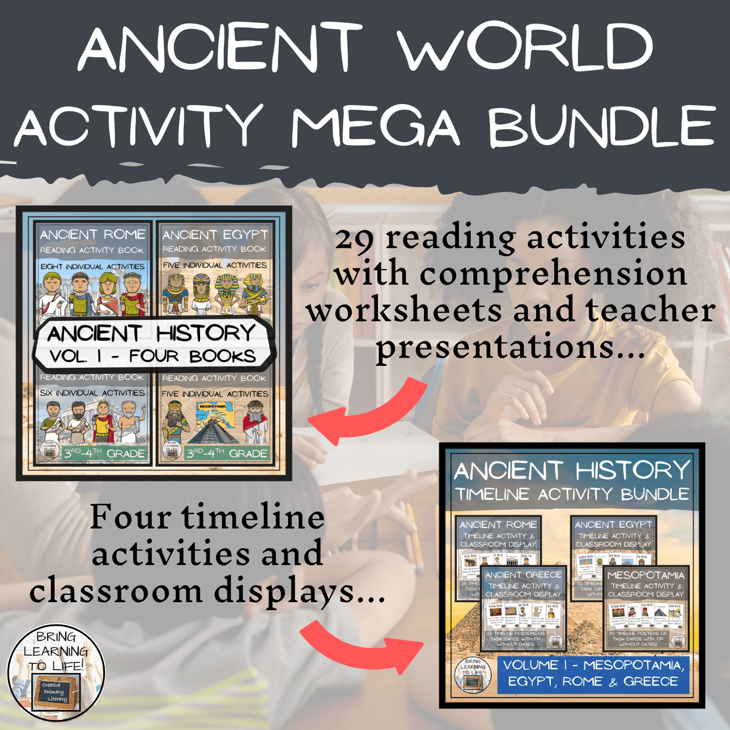 Ancient History Social Studies Mega Bundle Volume 1 | 3rd-4th Grade