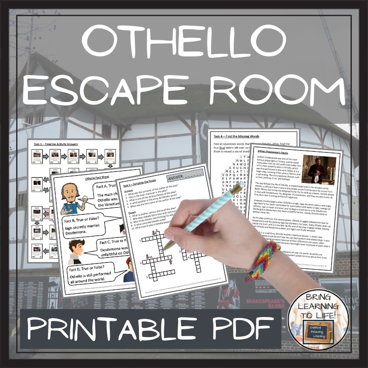 Othello Escape Room | Social Studies & History Activity