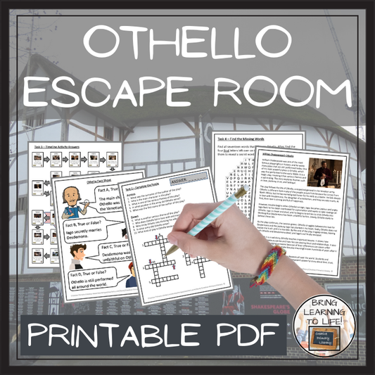Othello Escape Room | Social Studies & History Activity