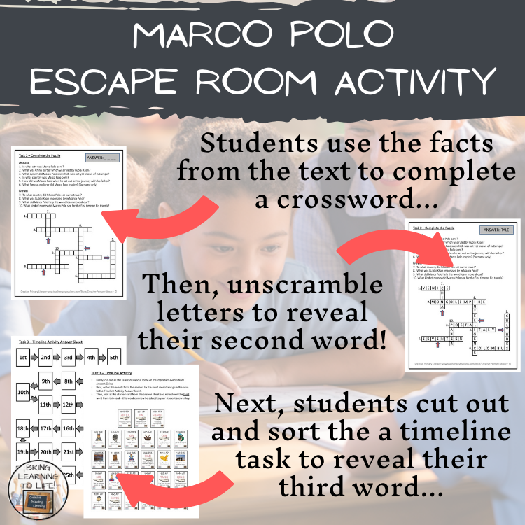 Marco Polo Escape Room | Social Studies & History Activity