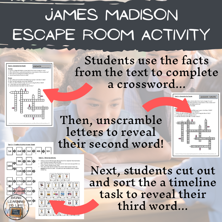 James Madison Escape Room | Social Studies & History Activity